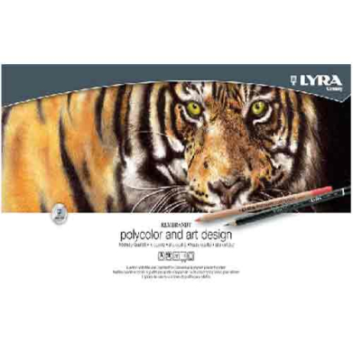 Lyra Rembrandt Poly+Art Design Pencils Wooden Box 49 Pcs LYL2004001