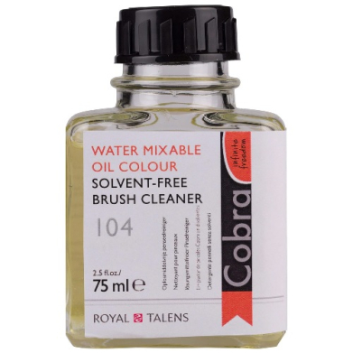 Royal Talens Cobra Water Mixable Solvent-Free Brush Cleaner Medium - 75 ml   24281104