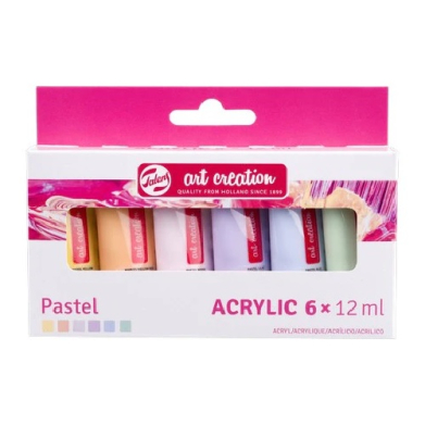 Royal Talens Art Creation Acrylic Paint Set - Pastels 6x12ml  9021862M