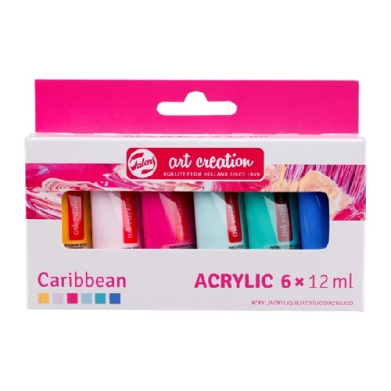 Royal Talens Art Creation Acrylic Paint Set - Caribbean  6x12ml  9021863M