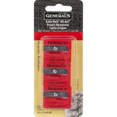 General's Little Red All-Art Pencil Sharpeners 3pk   S-650-3PB