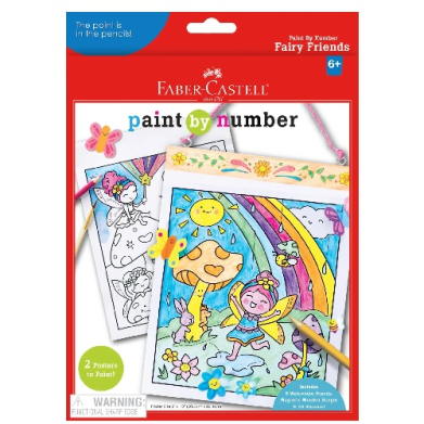 Faber-Castell Paint by Numbers Fairy Friends Wall Art  FC14362