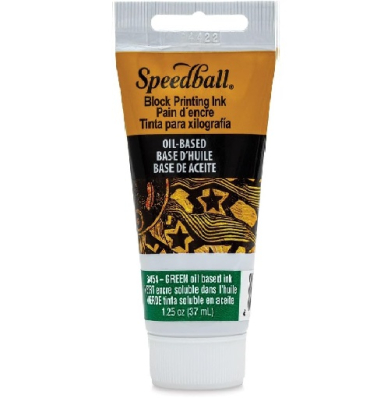 Speedball Block Printing Oil Based Ink - (1.25oz/37ml) Green