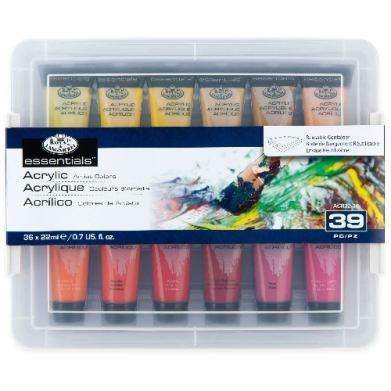 Royal Langnickel Essentials Acrylic Paints 22ml 36pc   ROYACR22-36