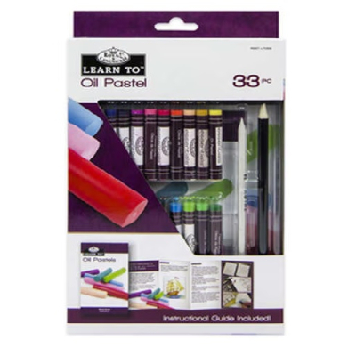 Royal Langnickel Essentials Learn to Oil Pastels Art Set- 33pc RSET-LT259