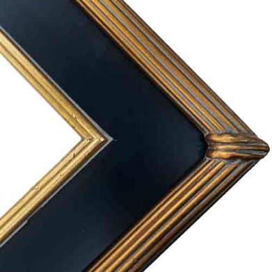 Series M2-BG  Black & Gold Plein Air Frame  FRMTP-M2-BG-18x24