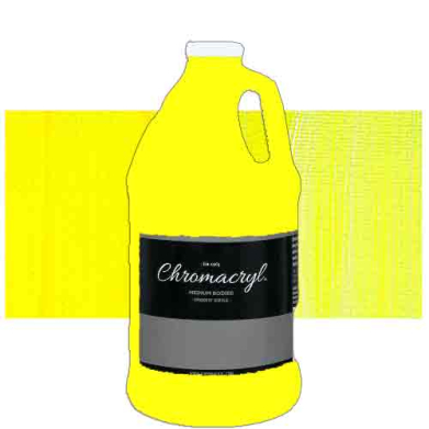Chromacryl Acrylic Paint  2 Liter (67.7oz)- Neon Yellow  CH1420