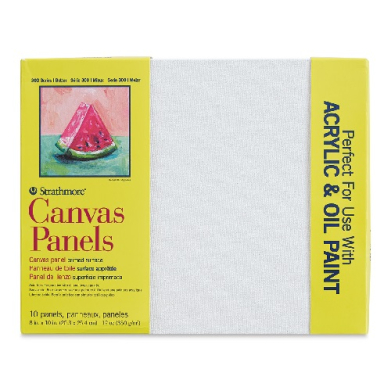 Strathmore 300 Series Canvas Panels  8" x 10" (10pk) ST311-08