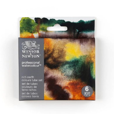 Winsor & Newton Artists Professional Watercolor Rich Earth Color Collection  WN0190828