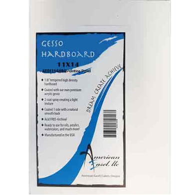 American Easel Tempered Gessoed Hardboard Panel 11"x14"  AE1114HBG