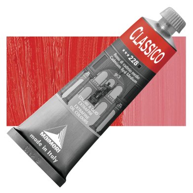 Maimeri Classico Oil Paint 60ml -Cadmium Red Medium