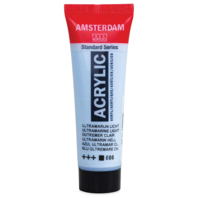 Royal Talens Amsterdam Acrylic Paint - (4.1oz/120ml) Ultramarine Blue Light RT17095052