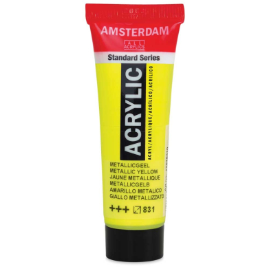 Royal Talens Amsterdam Acrylic Paint - (0.7oz/20ml) Metallic Yellow  RT17048310