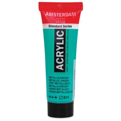 Royal Talens Amsterdam Acrylic Paint - (0.7oz/20ml) Metallic Green RT17048360