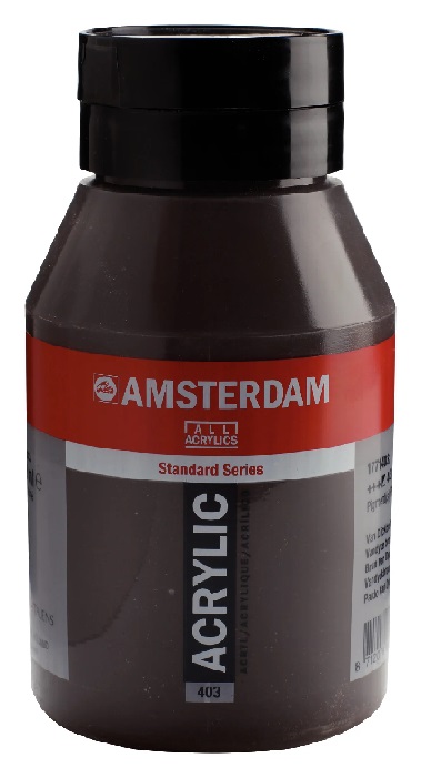 Royal Talens Amsterdam Acrylic Paint - (33.8oz/1000ml) 403 Vandyke Brown