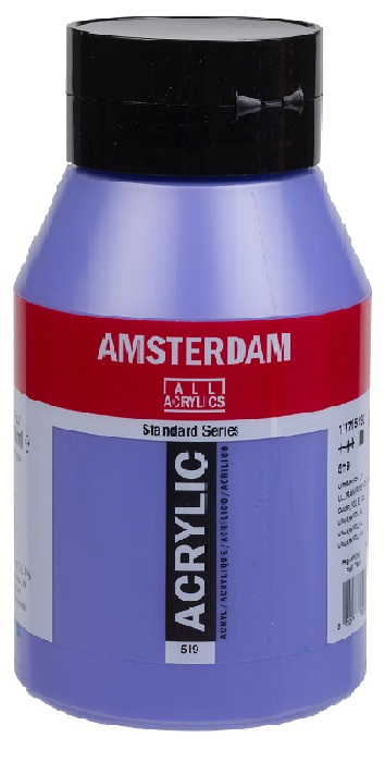 Royal Talens Amsterdam Acrylic Paint - (33.8oz/1000ml) 519 Ultramarine Violet Light
