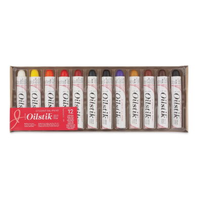 Richeson Shiva Oilstik Paintstiks Student Grade Set - (12 Pack) Basic Colors