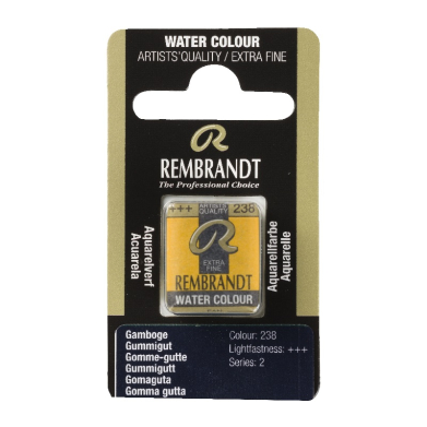 Rembrandt Professional Watercolor Half Pan -238 Gamboge