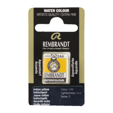 Rembrandt Professional Watercolor Half Pan -244 Indian Yellow