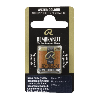 Rembrandt Professional Watercolor Half Pan -265 Transparent Oxide Yellow