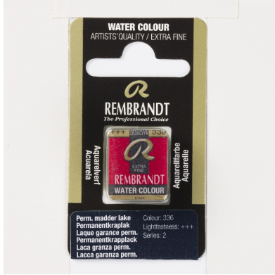 Rembrandt Professional Watercolor Half Pan -336 Permanent Madder Lake