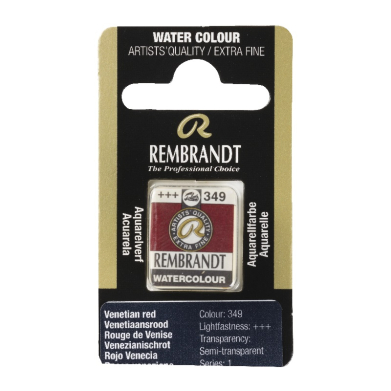 Rembrandt Professional Watercolor Half Pan -349 Venetian Red