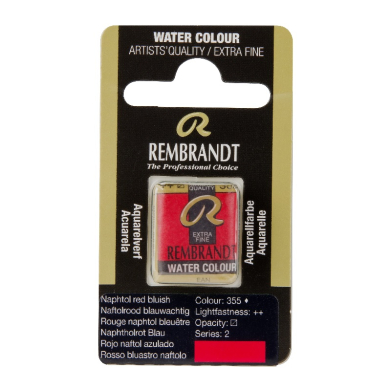 Rembrandt Professional Watercolor Half Pan -355 Naphthol Red Bluish
