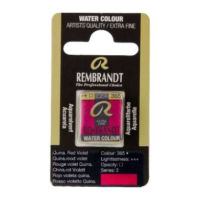 Rembrandt Professional Watercolor Half Pan -365 Quinacridone Red Violet