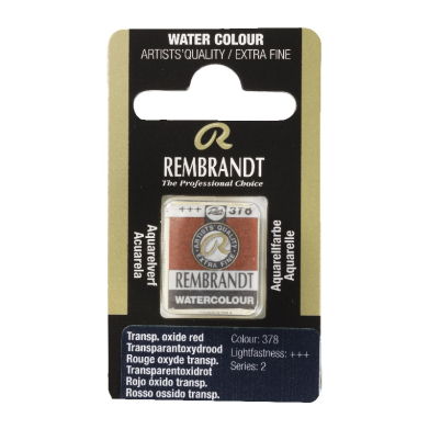 Rembrandt Professional Watercolor Half Pan - 378 Transparent Oxide Red