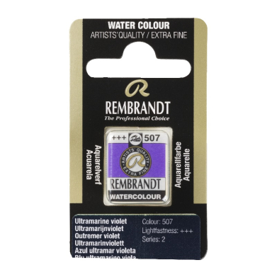 Rembrandt Professional Watercolor Half Pan - 507 Ultramarine Violet