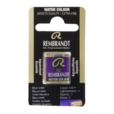 Rembrandt Professional Watercolor Half Pan -548 Blue Violet
