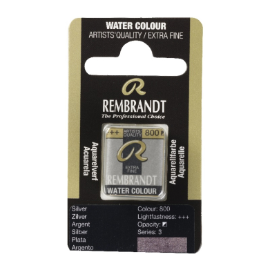 Rembrandt Professional Watercolor Half Pan -800 Silver
