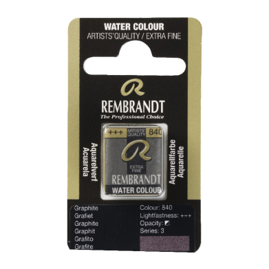Rembrandt Professional Watercolor Half Pan -840 Graphite