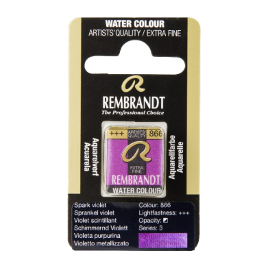 Rembrandt Professional Watercolor Half Pan - 866 Sparkle Purple