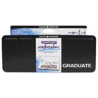 Daler Rowney Graduate 36ct Watercolor Half Pan Set 135900036