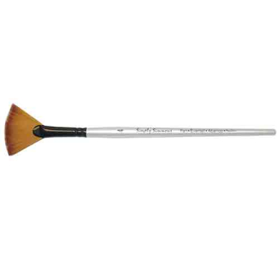 Daler Rowney Simply Simmons Mixed Media Brush - Short Handle, Fan Blender, Size 4  DR255047004