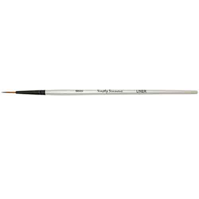 Daler Rowney Simply Simmons Mixed Media Brush - Short Handle, Liner, Size 10/0  DR255051090