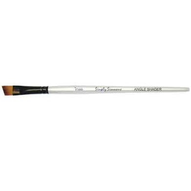 Daler Rowney Simply Simmons Mixed Media Brush - Short Handle, Angle Shader, Size 3/8"  DR255057037