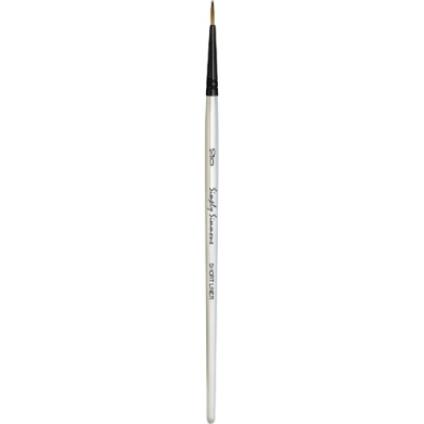 Daler Rowney Simply Simmons Mixed Media Brush - Short Handle, Short Liner, Size 10/0  DR255451090