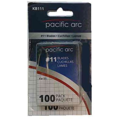 Pacific Arc  #11 Light Duty Replacement Blade for #1 Knife -100pc PAKB111