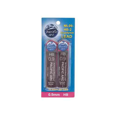 Pacific Arc Hi-Polymer Resin Mechanical Pencil Lead Refills  0.9mm HB (2-18ct tubes)