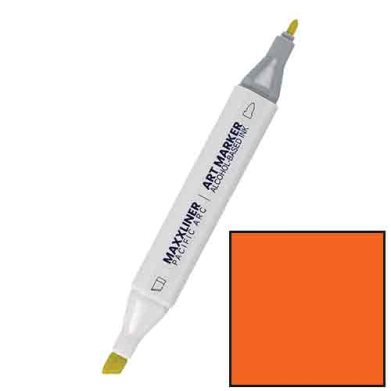Pacific Arc Maxxliner Dual-tip Alcohol Marker - Spanish Orange  MX03-123-Y14