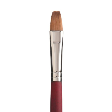 Princeton Velvetouch Series 3900 Synthetic Brush - Long Handle Flat 12   PRN3900F12