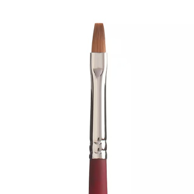 Princeton Velvetouch Series 3900 Synthetic Brush - Long Handle Flat 4   PRN3900F4