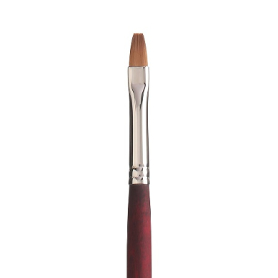 Princeton Velvetouch Series 3900 Synthetic Brush - Long Handle Flat 6   PRN3900F6