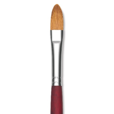 Princeton Velvetouch Series 3900 Synthetic Brush - Long Handle Filbert 10   PRN3900FB10