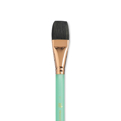 Princeton Neptune Series 4750 Synthetic Squirrel Brush – Short Handle Square Wash 1"  PRN4750AQ100