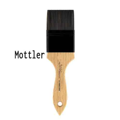 Princeton 6450 Series Catalyst Polytip Bristle Brush - Short Handle Mottler 2"