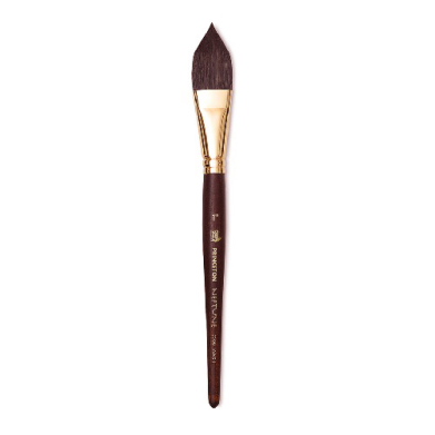 Princeton Neptune Series 4750 Synthetic Squirrel Brush – Short Handle Oval Wash 1"  PRN4750OW100