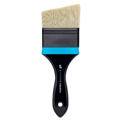 Princeton Aspen 6500 Series Brush for Oil & Acrylic - Short Handle Angular Mottler 3"